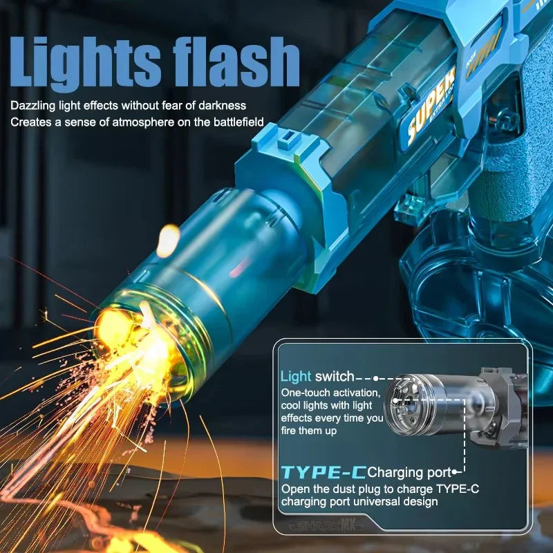 Automatic LED Electric Water Gun - PalmShop