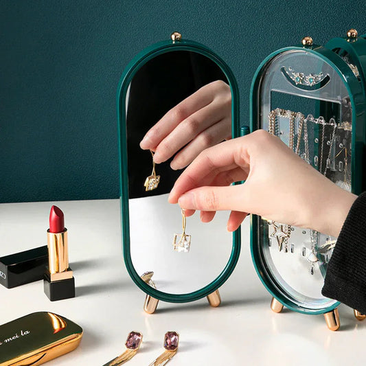 Jewelry Cabinet Organizer with Mirror - PalmShop