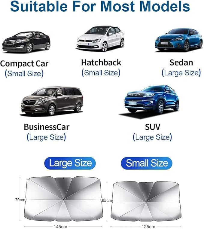 Car Windshield Sun Shade Umbrella (FREE HOME DELIVERY)