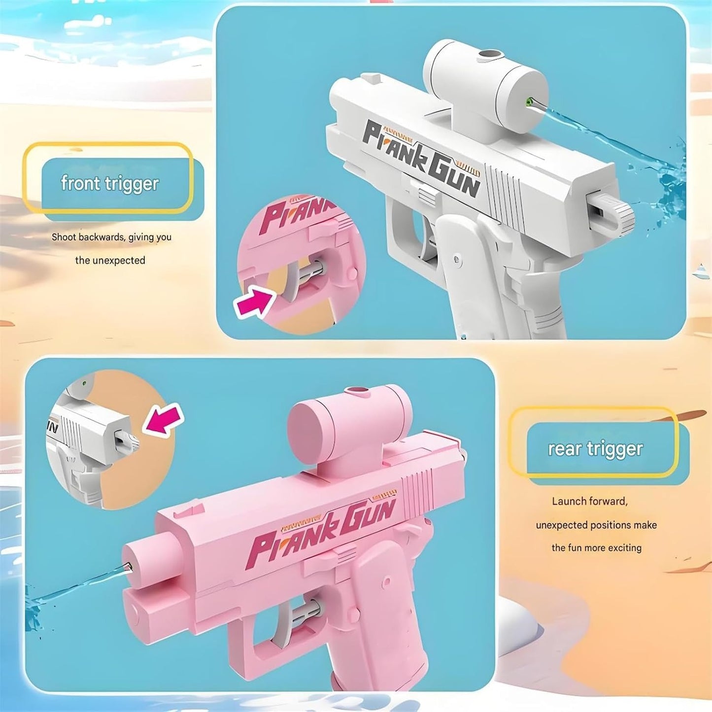 Double-Sided Prank Water Gun Toy