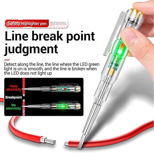 Transparent Electrical Tester Pen, Non-Contact AC Voltage Tester.