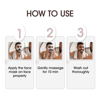 Niconi Men Enzyme De-Tan Pack For Face & Body