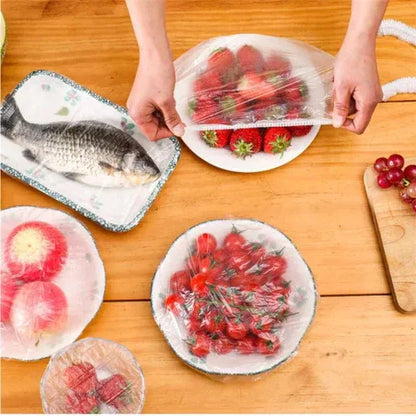 Reusable Elastic Food Storage Covers (100 pcs) FREE DELIVERY🚚 - PalmShop