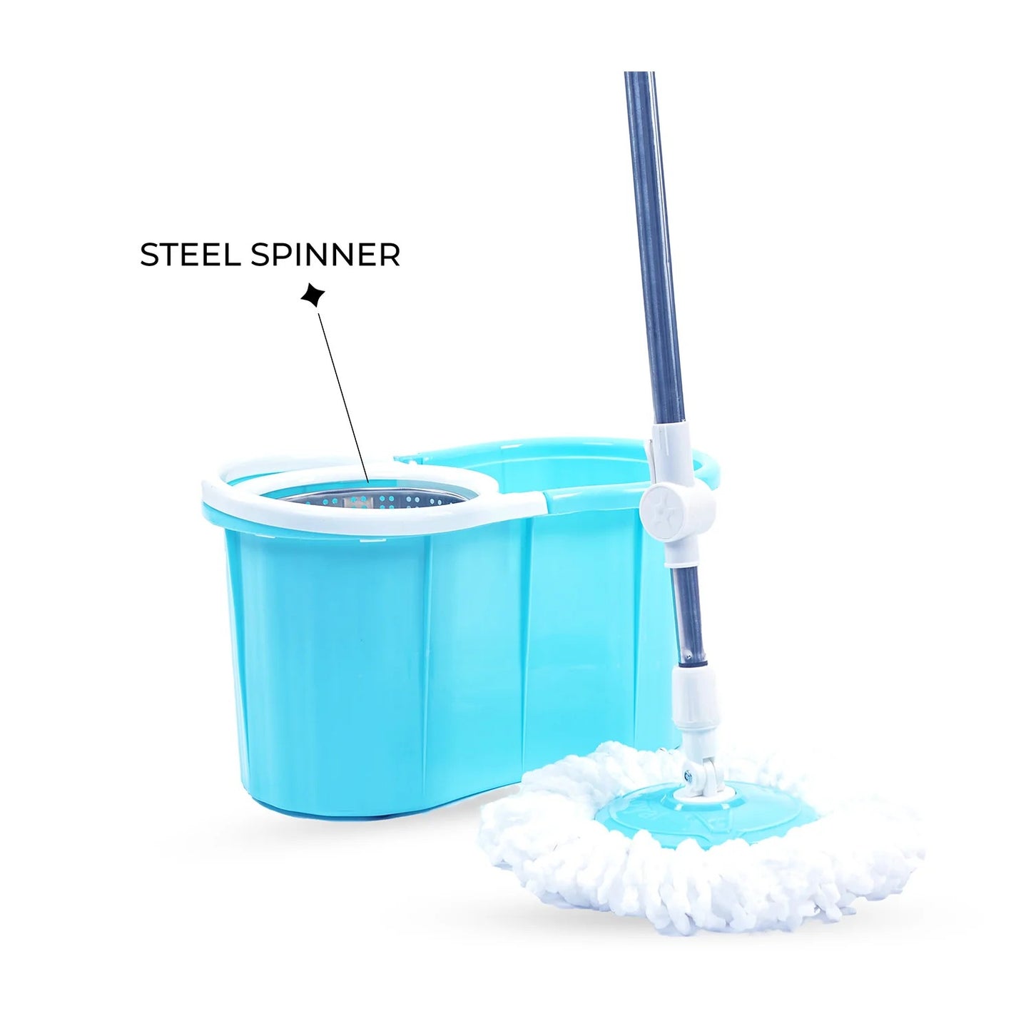 360 Degree Spin Mop With Bucket And Microfiber Head
