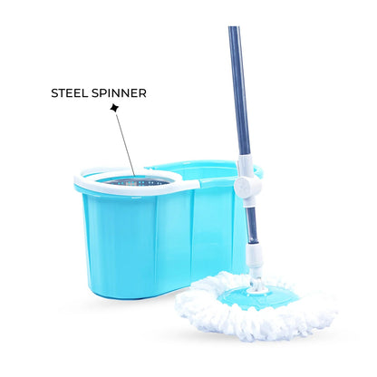 360 Degree Spin Mop With Bucket And Microfiber Head