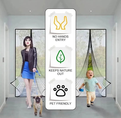Lets Fresh Air In Magnetic Curtain - PalmShop