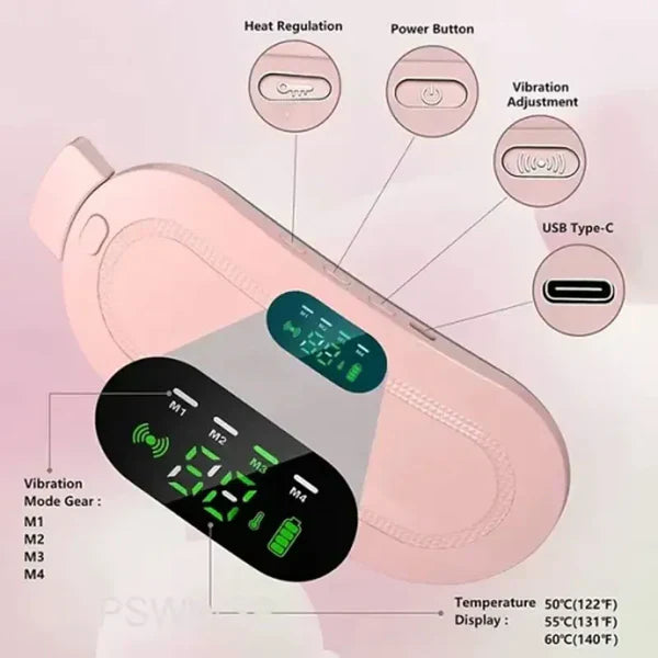 (FREE HOME DELIVERY) Period Pain Cramp Relief Belt & Massager