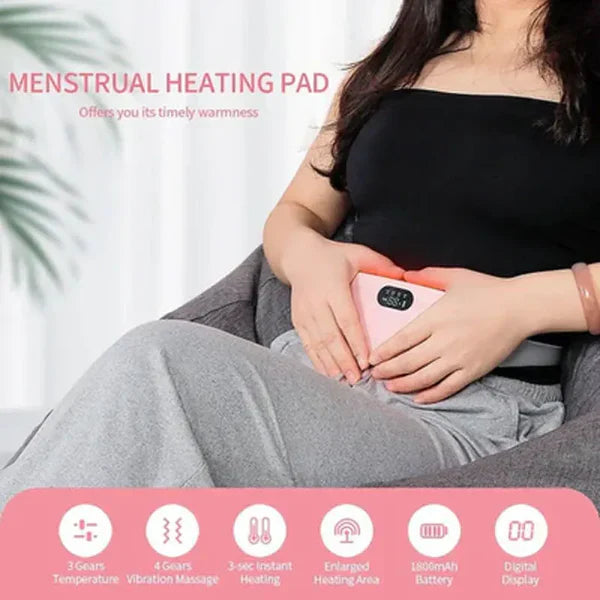 (FREE HOME DELIVERY) Period Pain Cramp Relief Belt & Massager