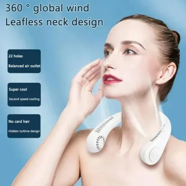 Premium Quality Portable Neck Fan for Summer (Free Delivery) - PalmShop