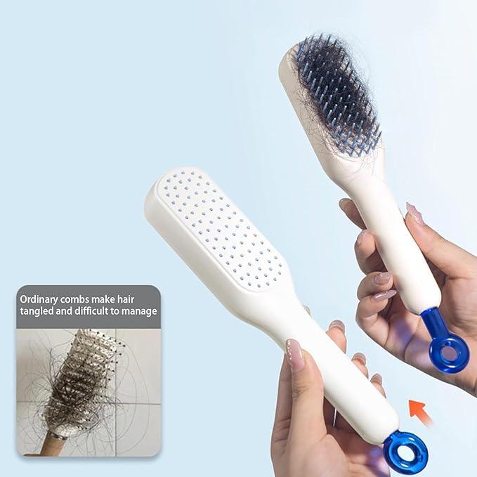 Self-Cleaning Anti-Static Hair Brush - PalmShop